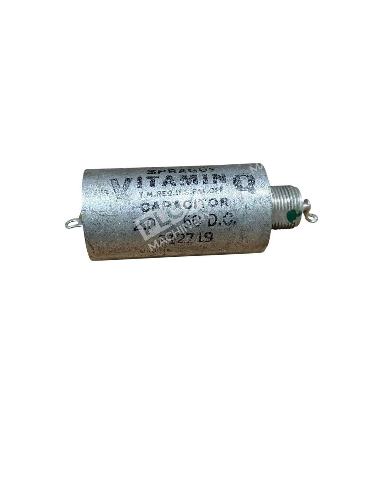 Sprague P12719 Vitamin Q Paper-in-Oil Capacitor 2µF 50DC