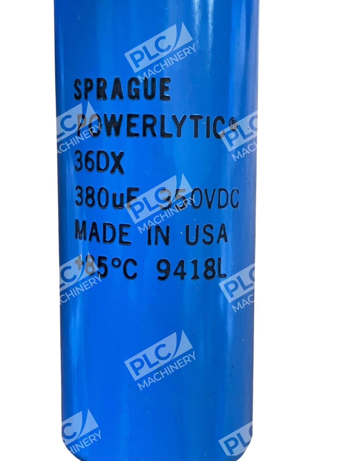 Sprague Powerlytics 36DX 380uF 350VDC Capacitor 9418L - Image 5