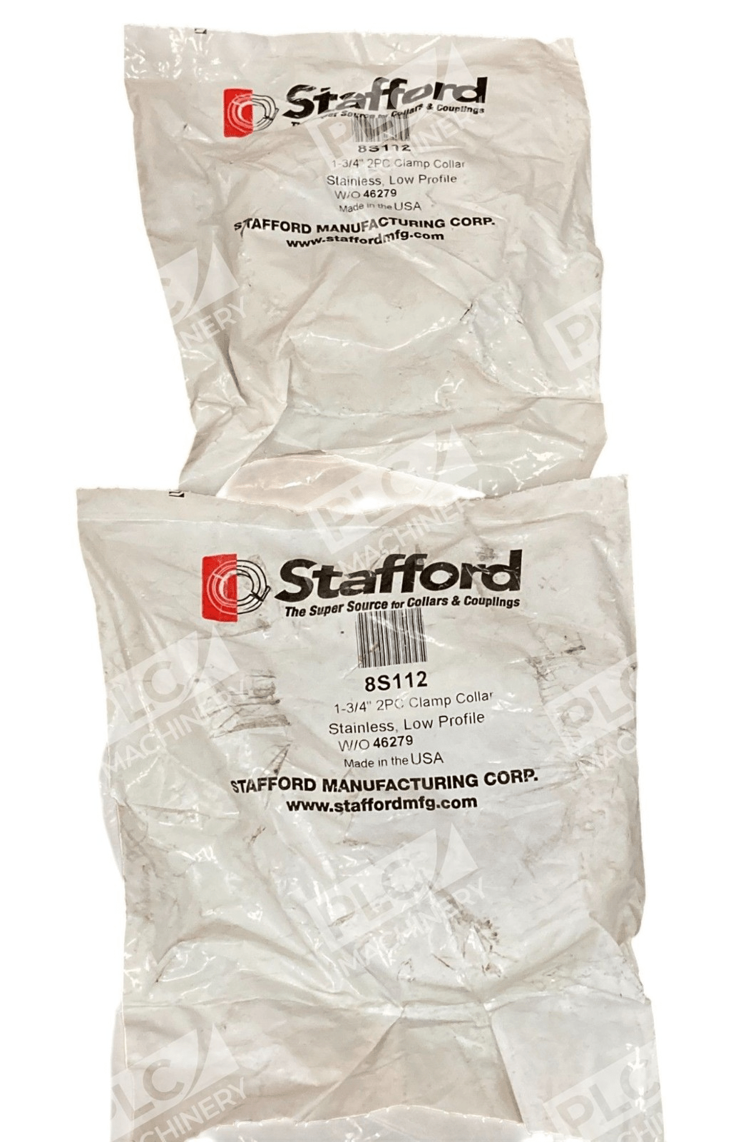 Syafford 1-3/4" 2PC Stainless Low Profile Clamp Collar 8S112 (lot of 2)