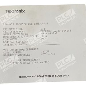 Tektronix 1553AB VXI Revision 12 VXI Interface Bus Simulator 73A 453 226690117847