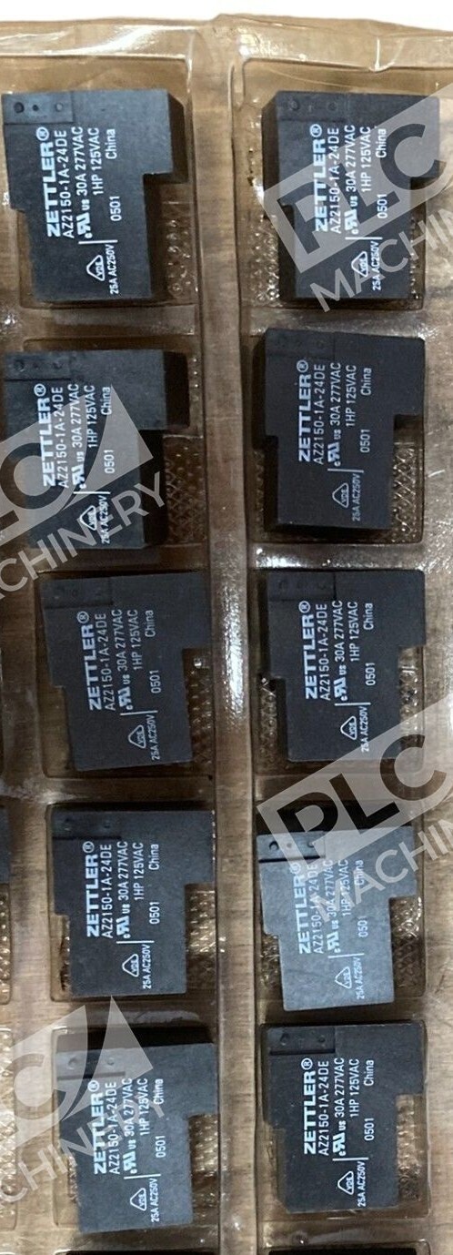 Zettler 30A 1HP 277VAC 125VAC VDE 25A 250VAC Relay AZ2150-1A-24DE (lot of 10)