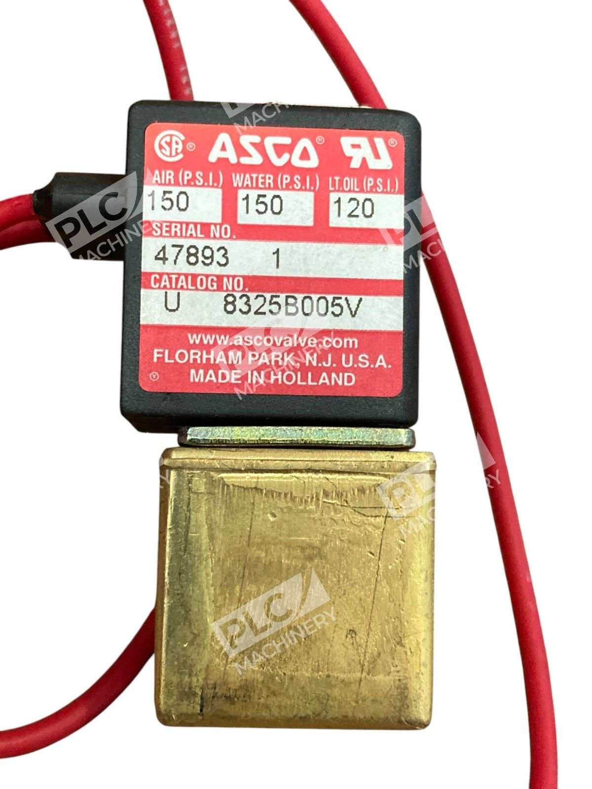 ASCO U8325B005V Sub-Miniature Solenoid Valve