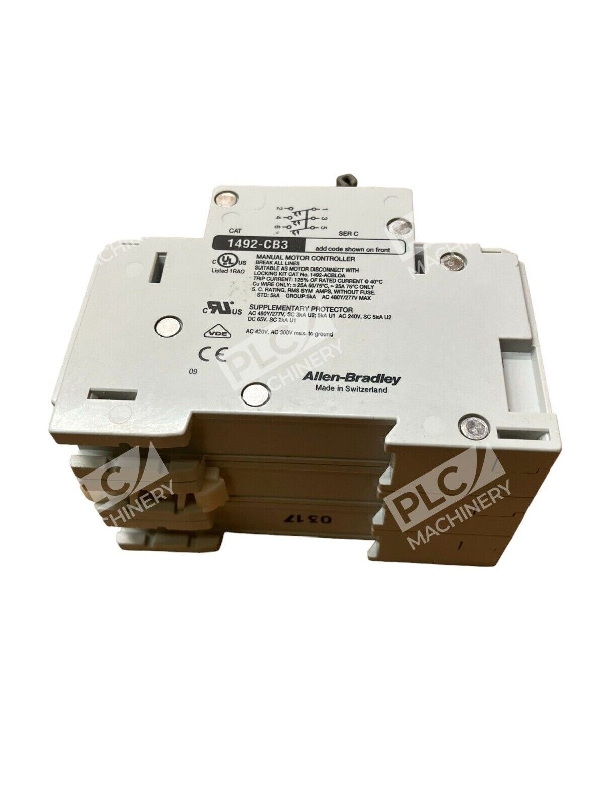 Allen Bradley 1492-CB3G030 /C Circuit Breaker 3 Pole 3A - Image 4