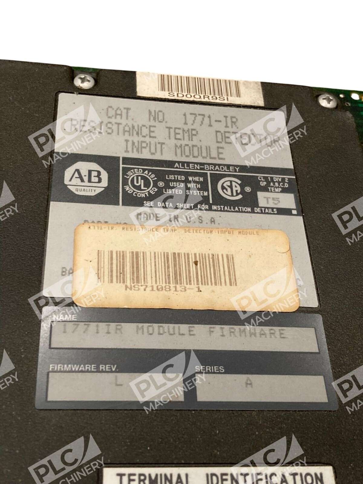 Allen-Bradley 1771-IR RTD Input Module PLC 6-Channel Temp Sensor Card - Image 7