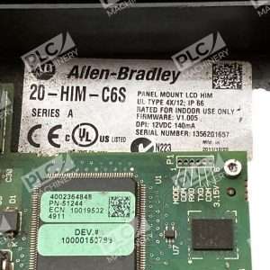 Allen Bradley 20 HIM C6S Panel Mount LCD Human Interface Module SER A 297502936568