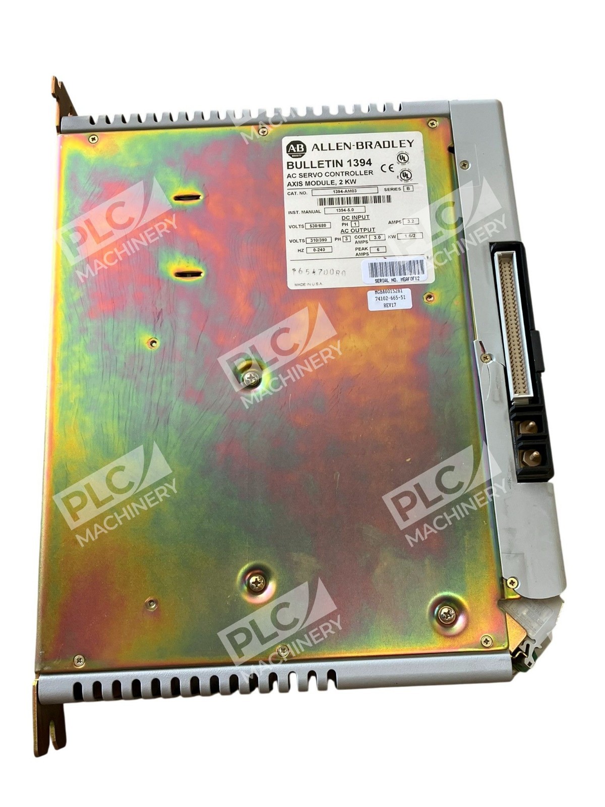 Allen Bradley AB AC Servo Controller 2kW Axis Module 1394-AM03 /C Damaged