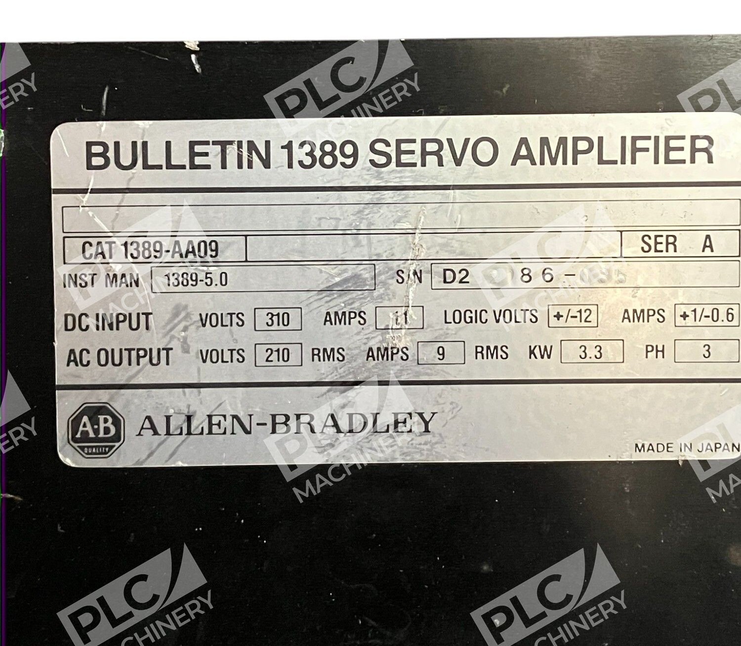 Allen Bradley AB Bulletin 1389 Servo Amplifier 1389-AA09 /A - Image 4