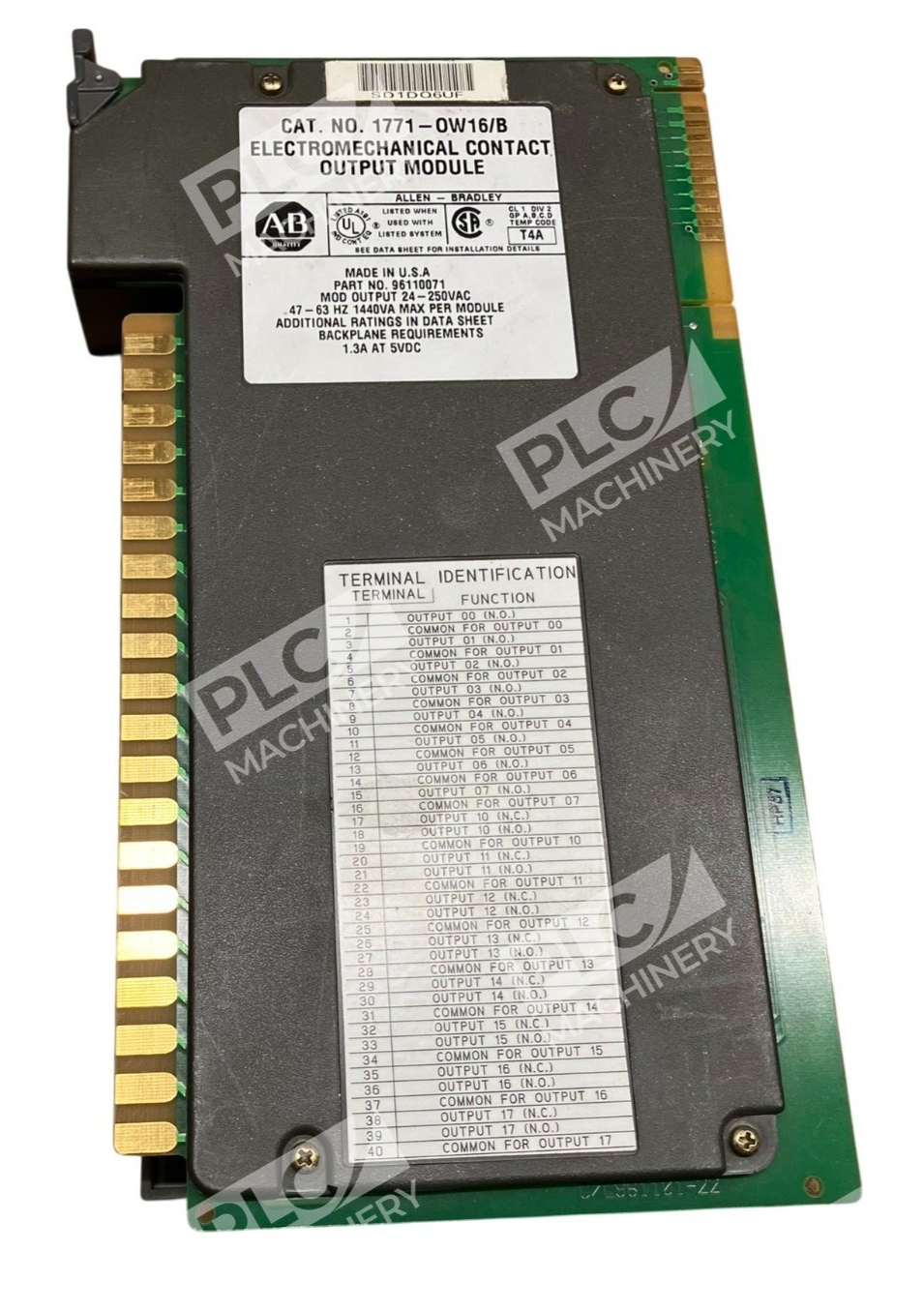 Allen Bradley AB Electromechanical Contact Output Module 1771-OW16 /B