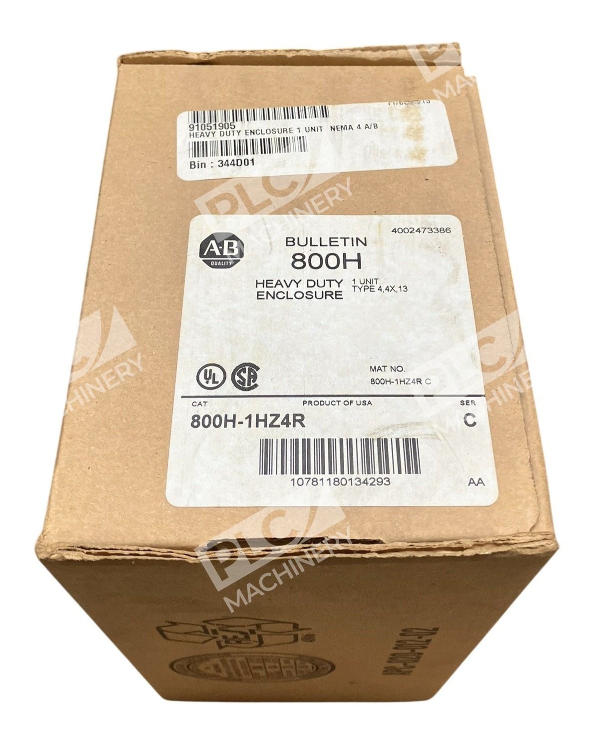 Allen Bradley AB Heavy Duty Enclosure 800H-1HZ4R /C