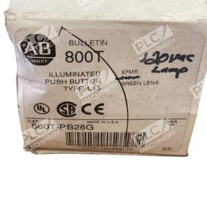 Allen Bradley AB XFMR Green Lens Illuminated Push Button 800T PB26G T 226773632238