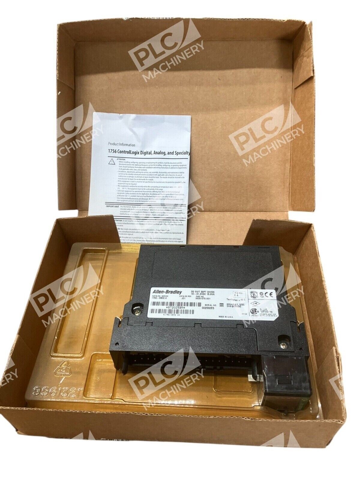 Allen Bradley DC Out 32PT 24VDC Controllogix Digital Output Module 1756-OB32 /A