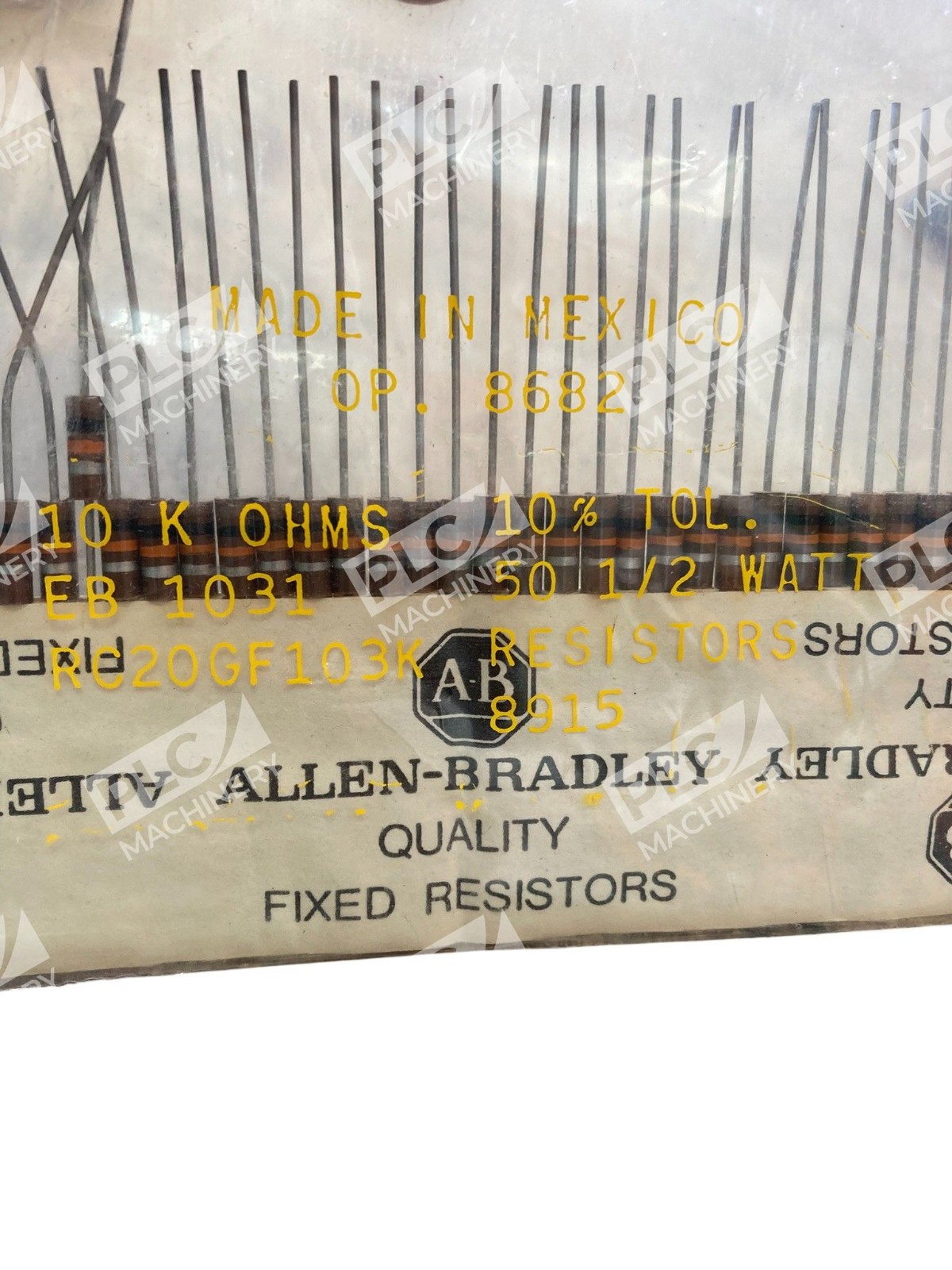 Allen-Bradley RC20GF103K 10K Ohm 1/2W 10% Carbon Composition Resistor Pack of 50 - Image 4