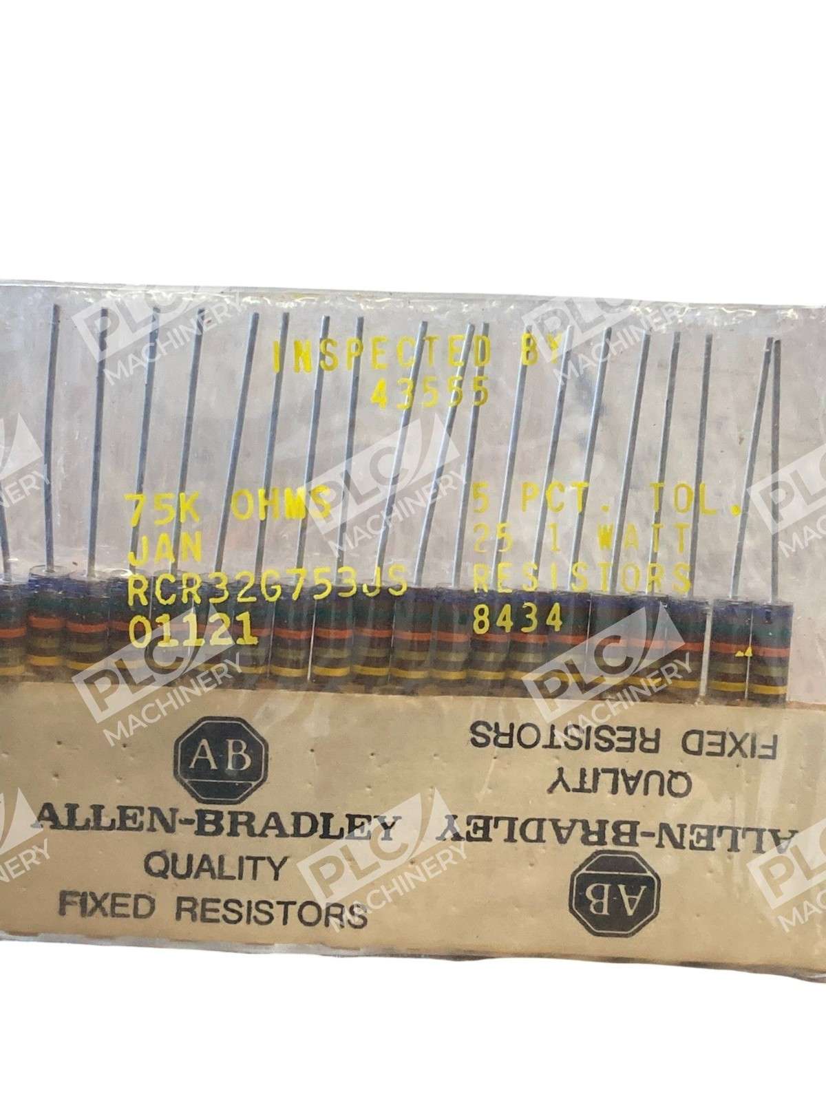 Allen-Bradley RCR32G753JS Carbon Composition Resistor 7.5KΩ 1W 5% - Image 3