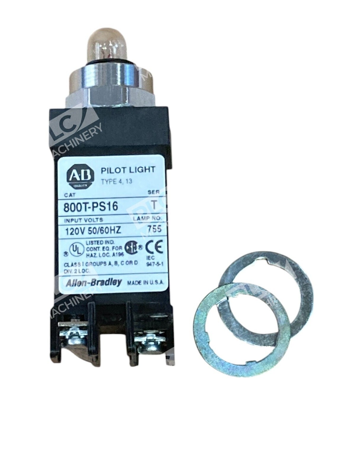 Allen Bradley Small Pilot Light W/O Cap XFMR 800T-PS16 /T - Image 4