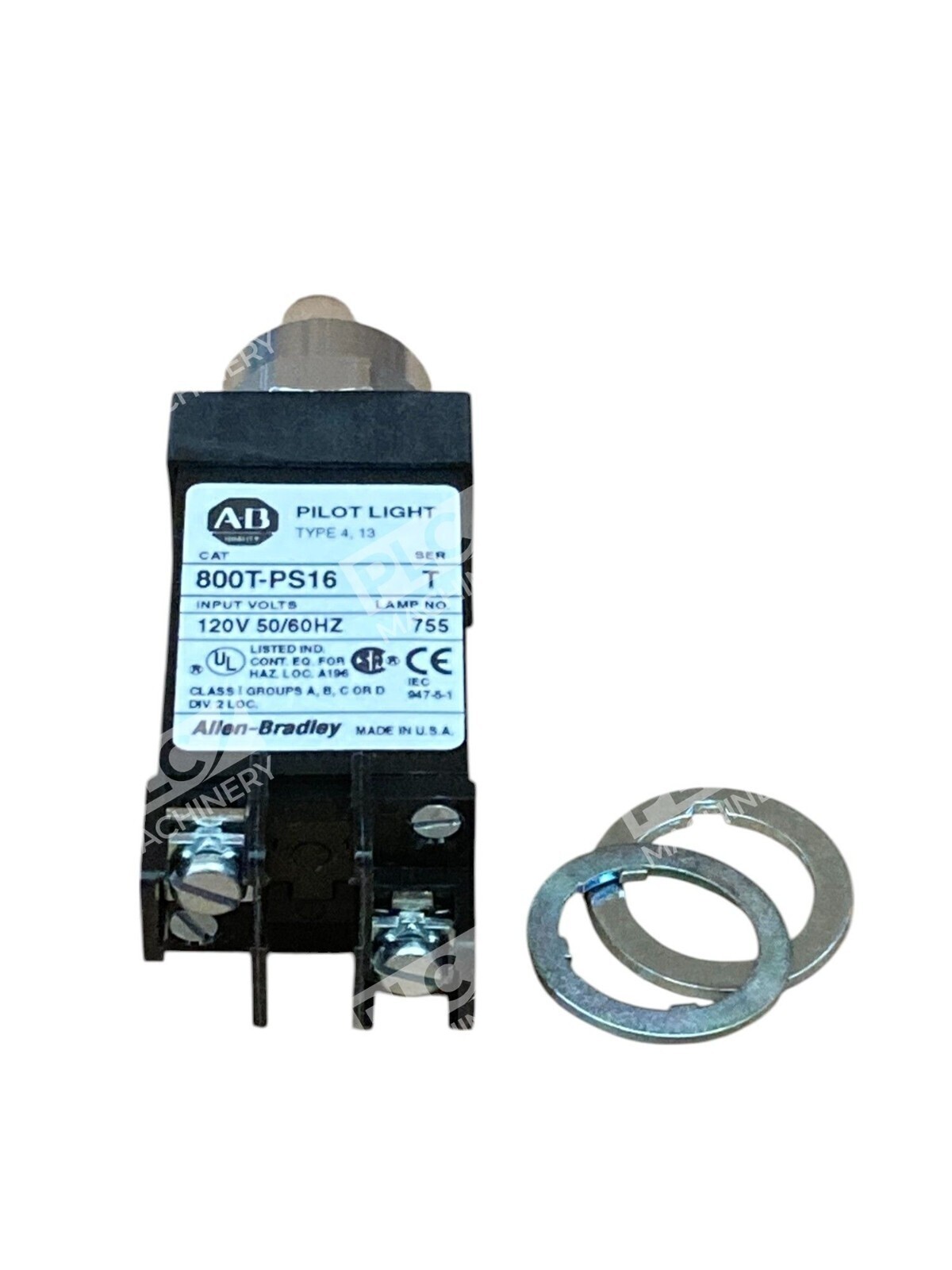 Allen Bradley Small Pilot Light W/O Cap XFMR 800T-PS16 /T - Image 5