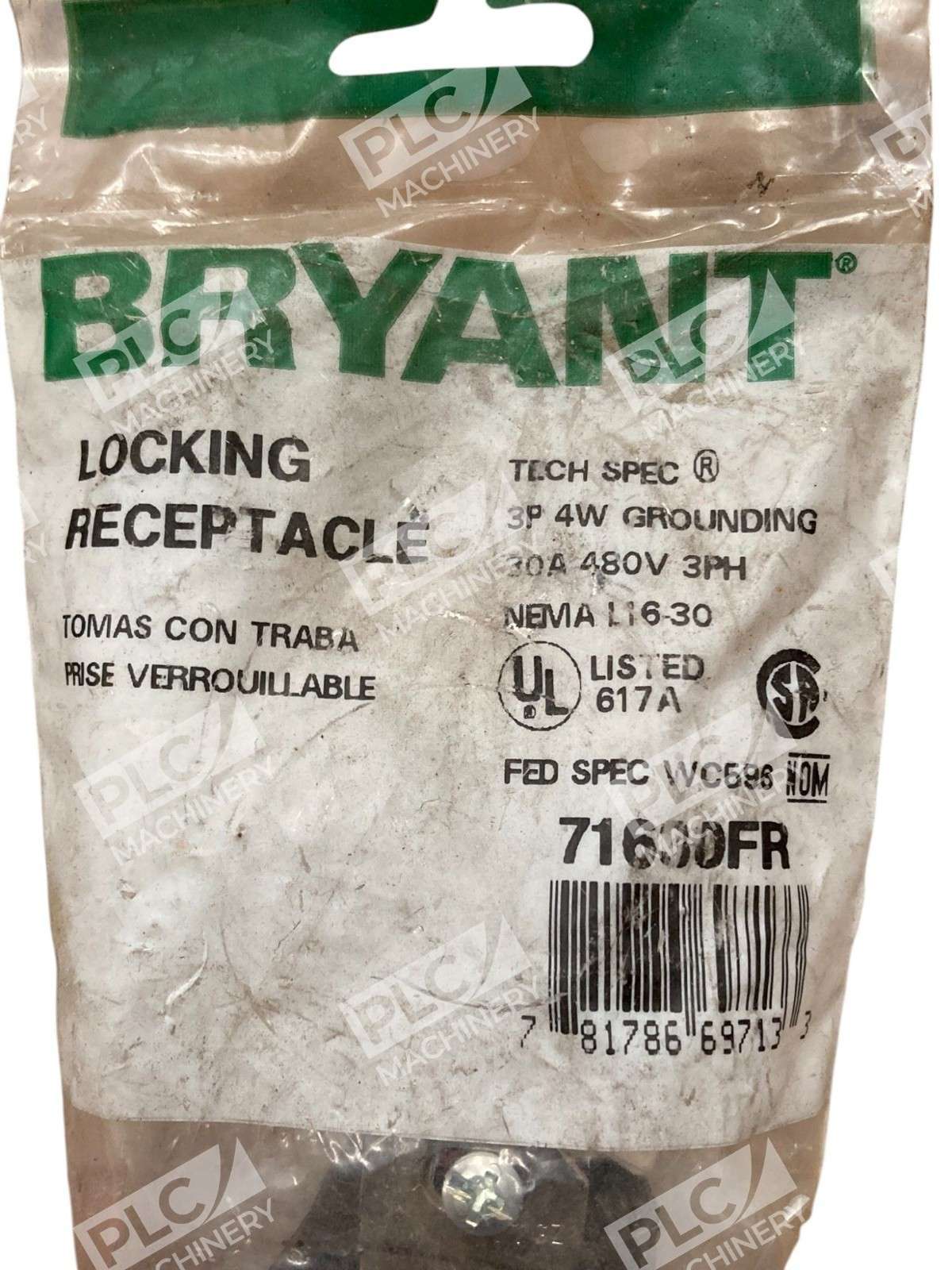 Bryant 71600FR Locking Receptacle Outlet - Image 3