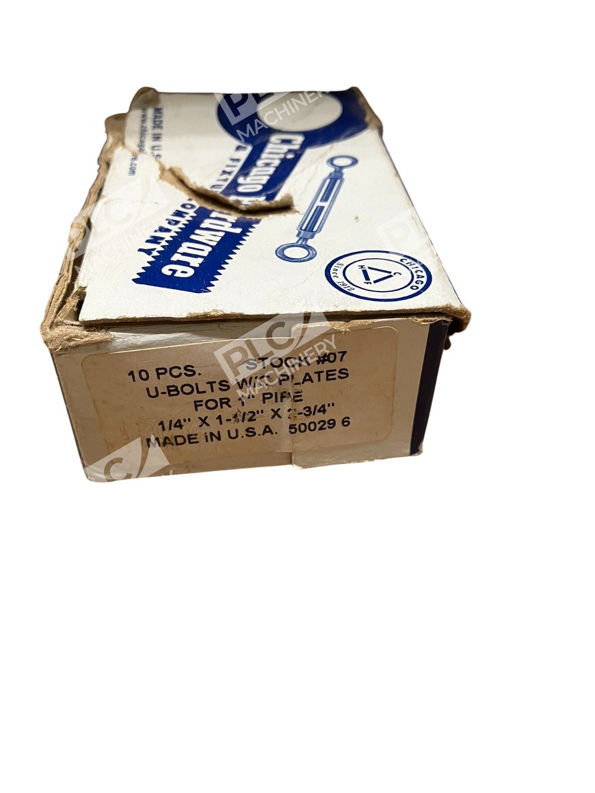 Chicago Hardware Steel #07 U-Bolts Without Plates 1/4"X1-1/2"X2-3/4" (Box of 2) - Image 3