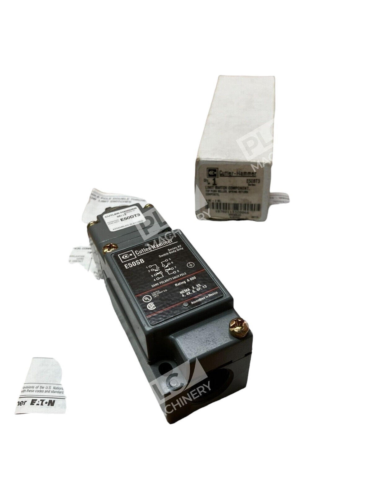 Cutler Hammer E50BT3 Limit Switch Component Top Push Roller Spring Return Compos