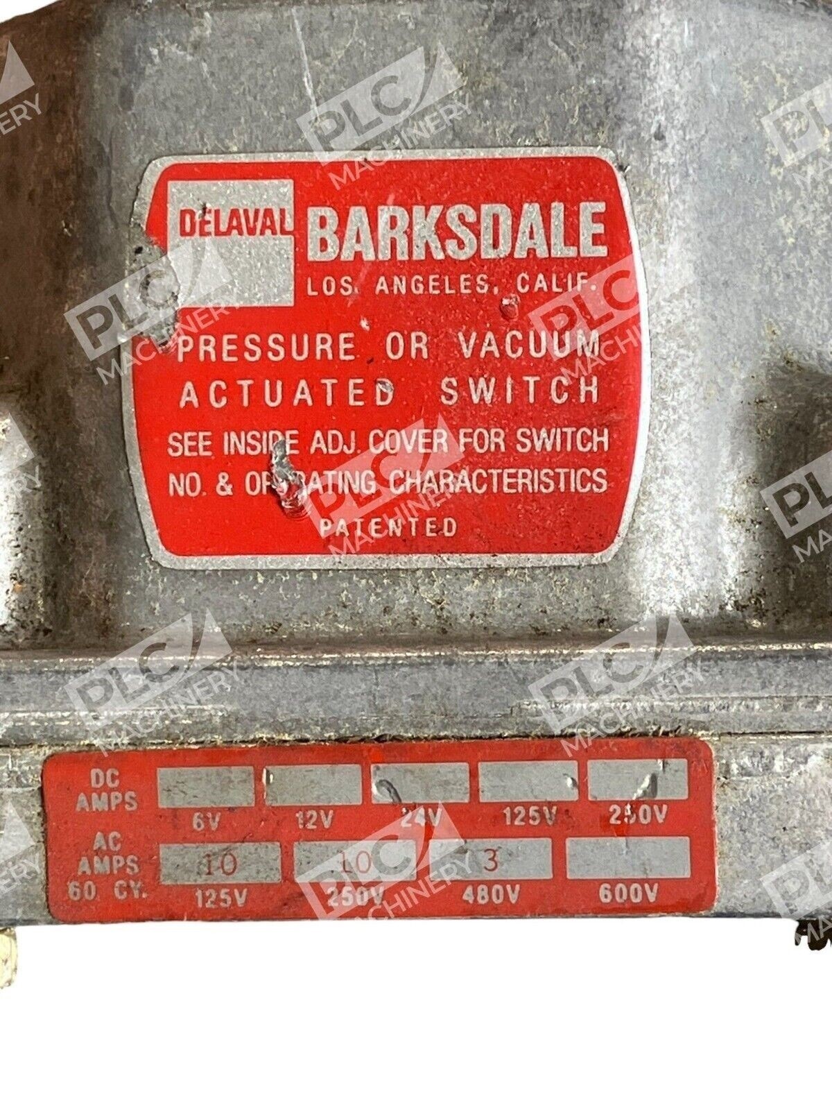 Delaval Barksdale Pressure Or Vacuum Actuated Switch D2H-H18 - Image 4