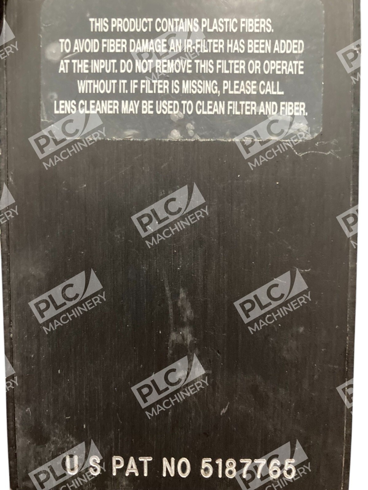 Fostec 124" 120" Black Rectangle Fiber Optic Cord Light Guide 5187765 - Image 4