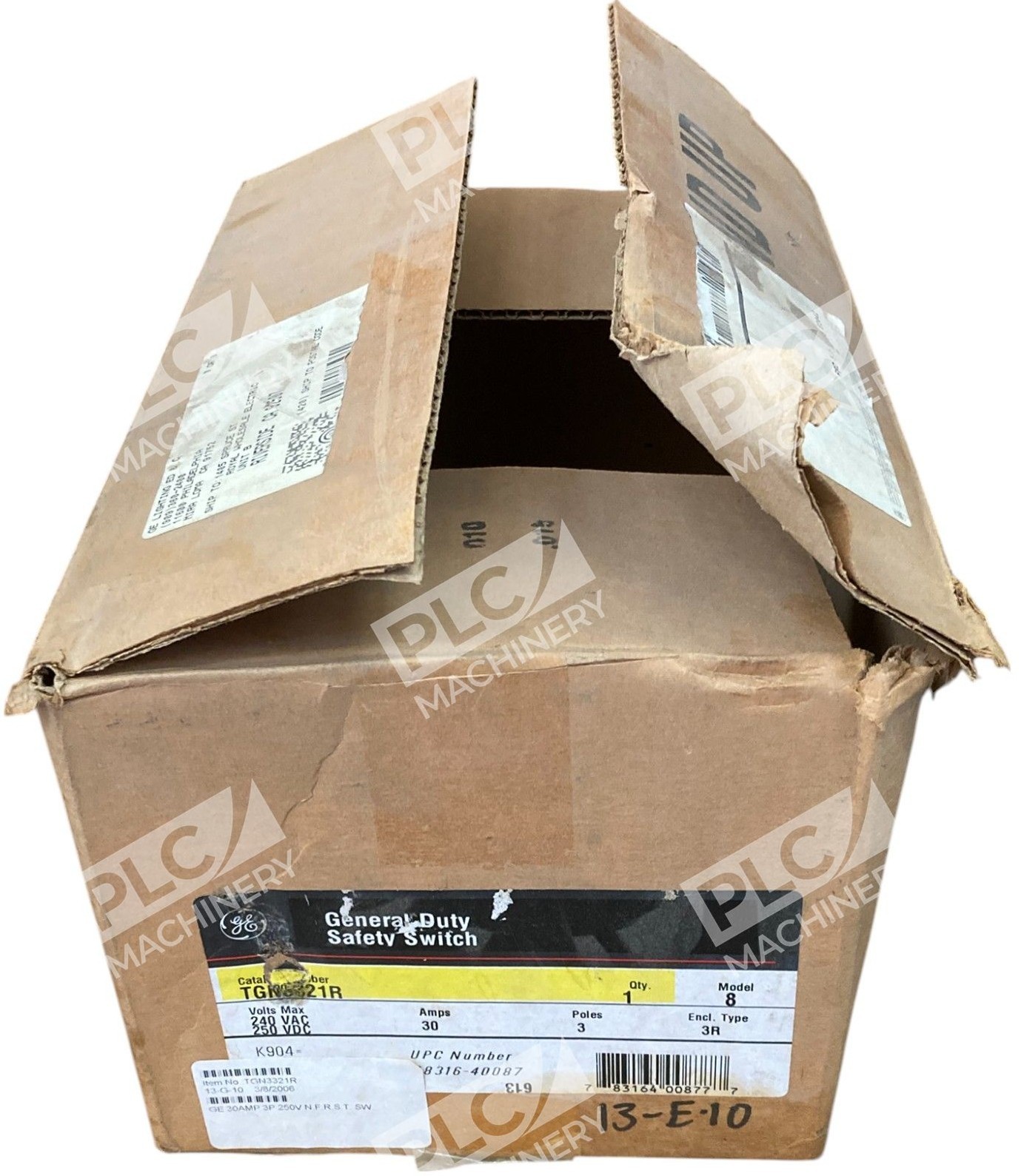GE General Electric 30A 3 Pole General Duty Safety Switch TGN3321R