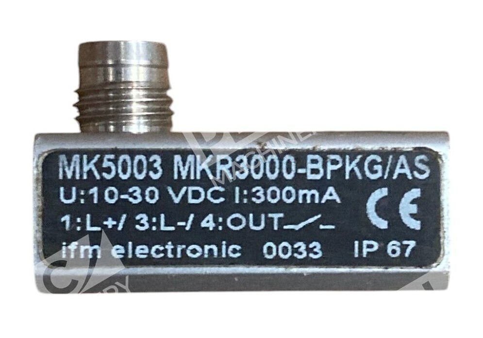 IFM Electronic 10-30VDC 300mA Inductive Proximity Sensor MK5003 MKR3000-BPKG/AS