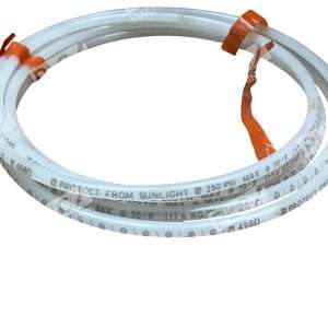 Industrial White Braided Hose Tubing 498D Sunlight Resistant 250 PSI 297833016108
