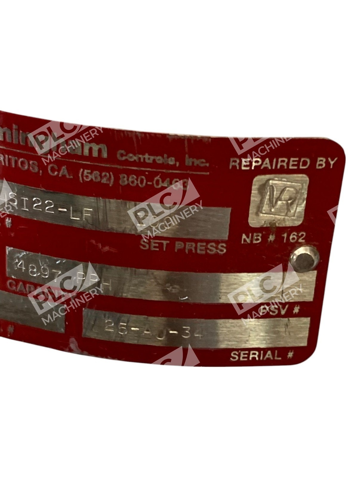 Lonergan Valve 1-1/2 H 3 100PSIG Relief Valve D-12HS122-LF - Image 17