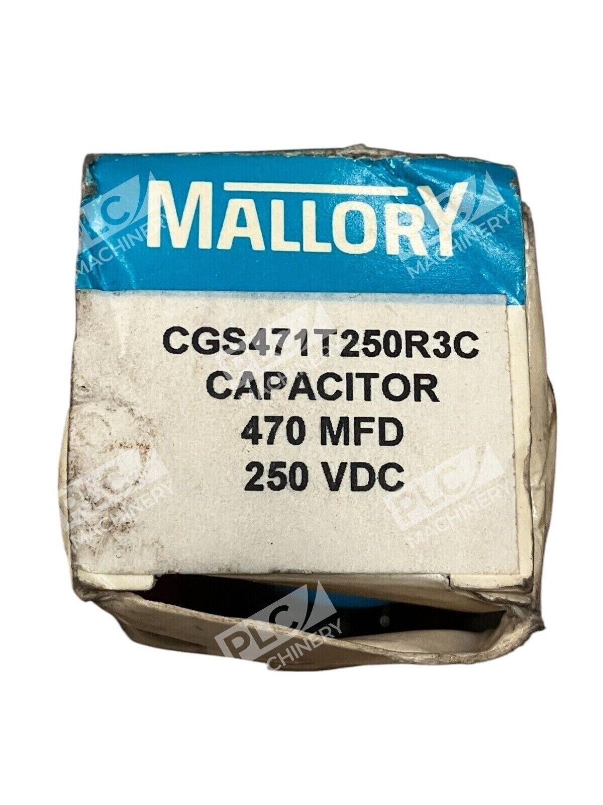 Mallory Electronic Components 470MFD 250VDC Capacitor CGS471T250R3C