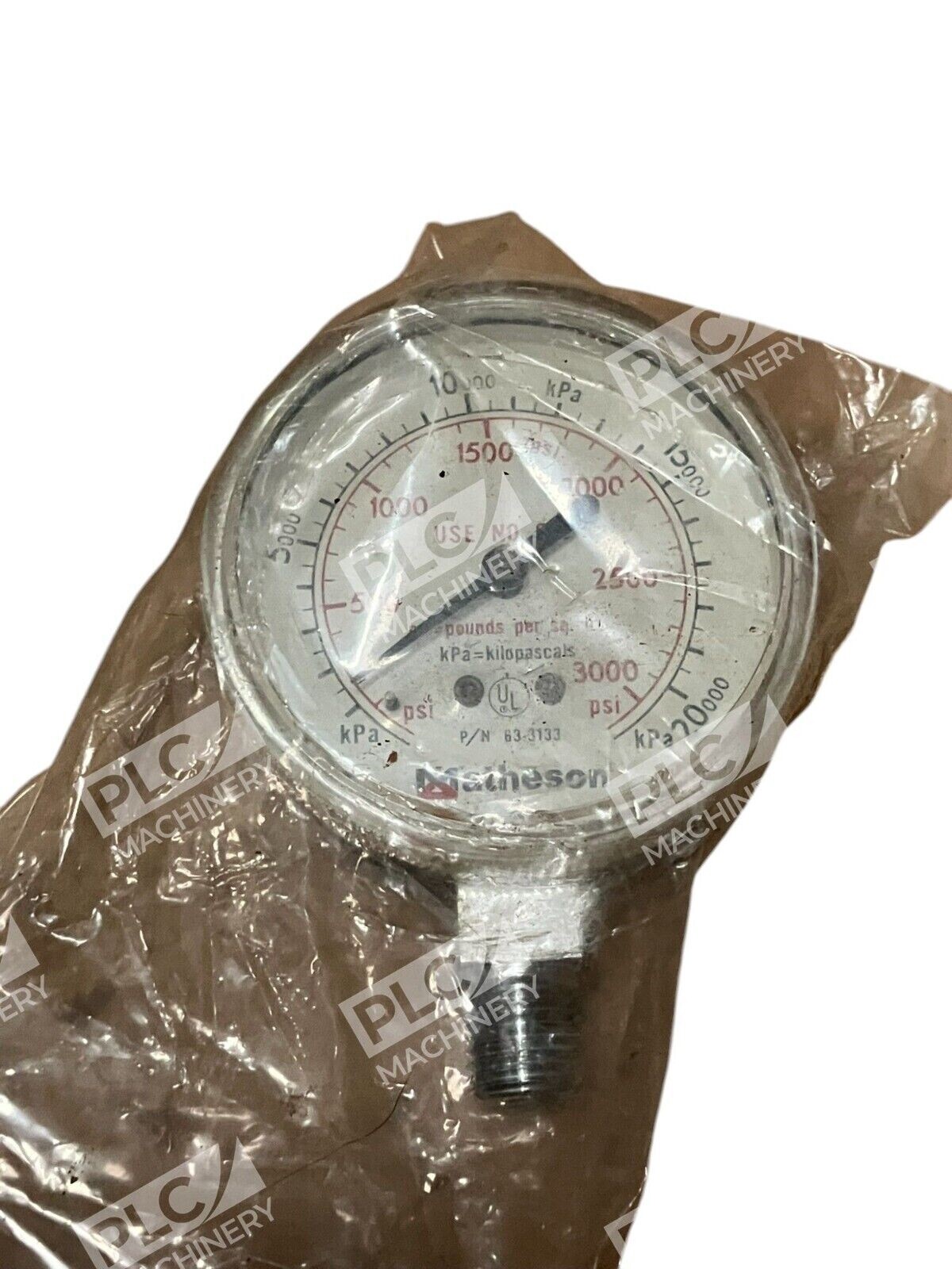 Matheson 0-3000PSI Pressure Gauge 63-3133