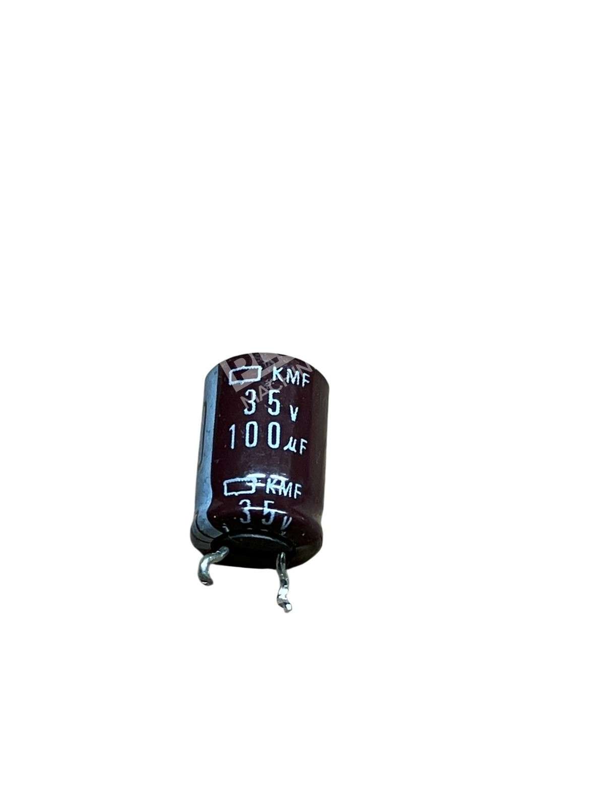 NCC KMF 100µF 35V Aluminum Electrolytic Capacitor Radial Low ESR 105°C