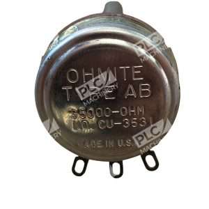 Ohmite CU 3531 Type AB Potentiometer 35K Ohm 2W U Linear Wirewound Panel Mount 297747658978