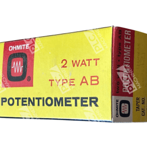 Ohmite CU-7521 Type AB Potentiometer 7.5K Ohm 2W U-Linear Wirewound Panel Mount