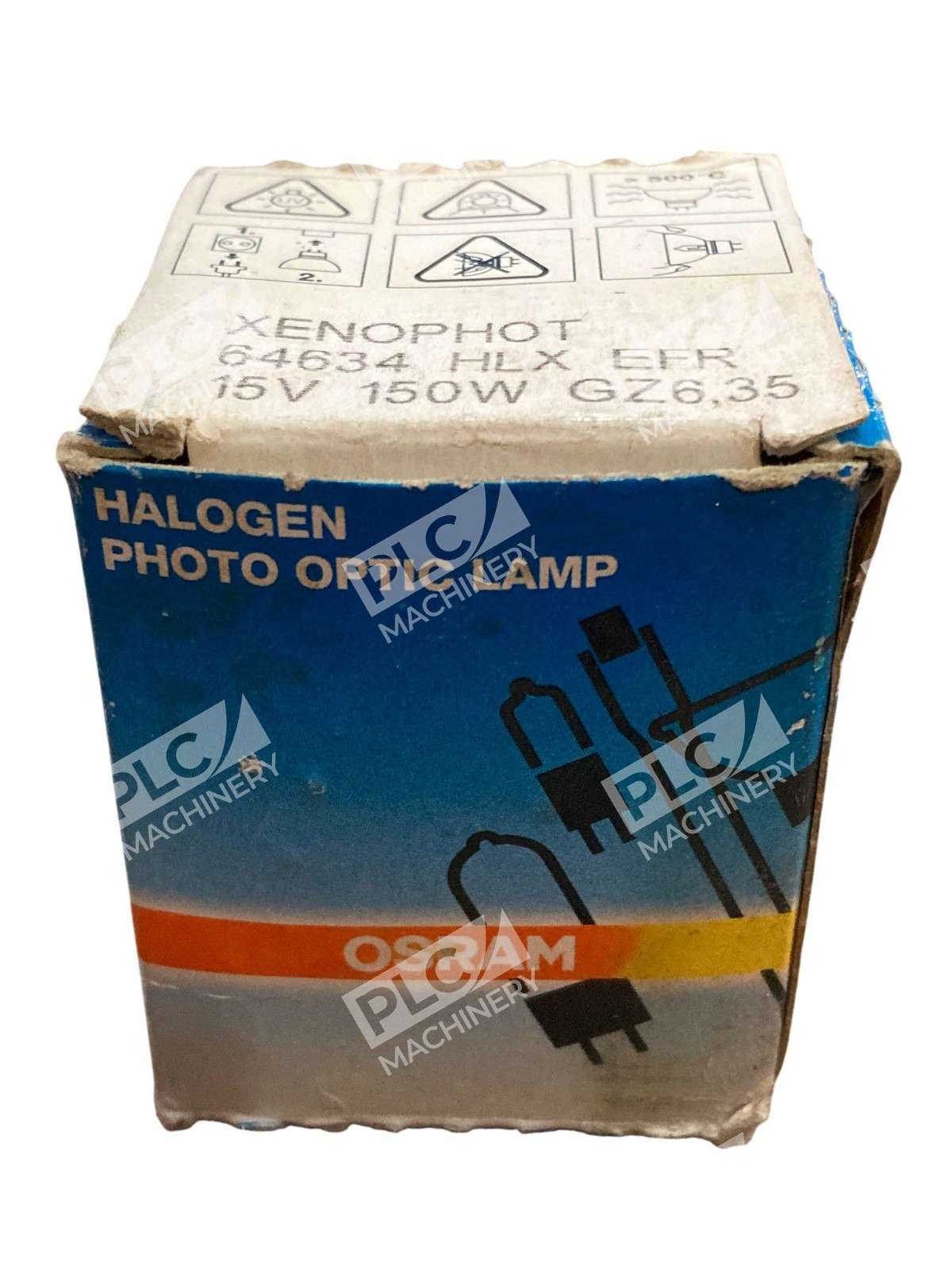 Osram 64634 HLX EFR 15V 150W Xenophot Halogen Photo Optic Lamp GZ6.35