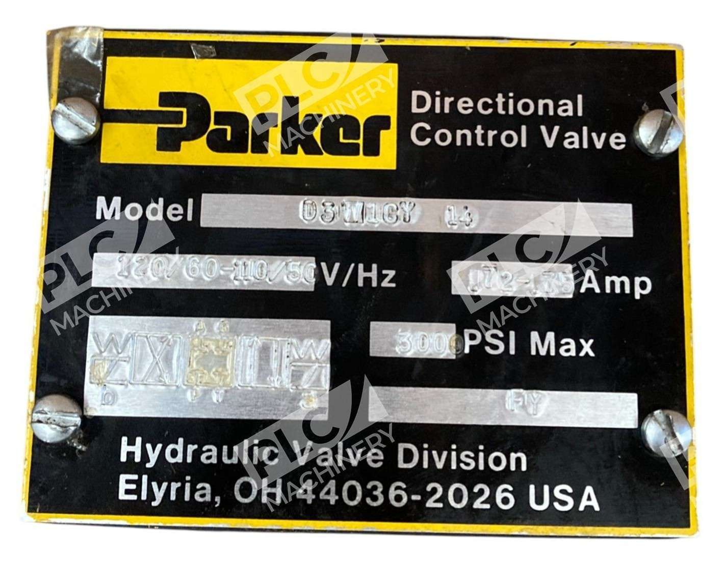 Parker 3000PSI 0.72-0.75A Directional Control Valve D3W1CY 14 - Image 8