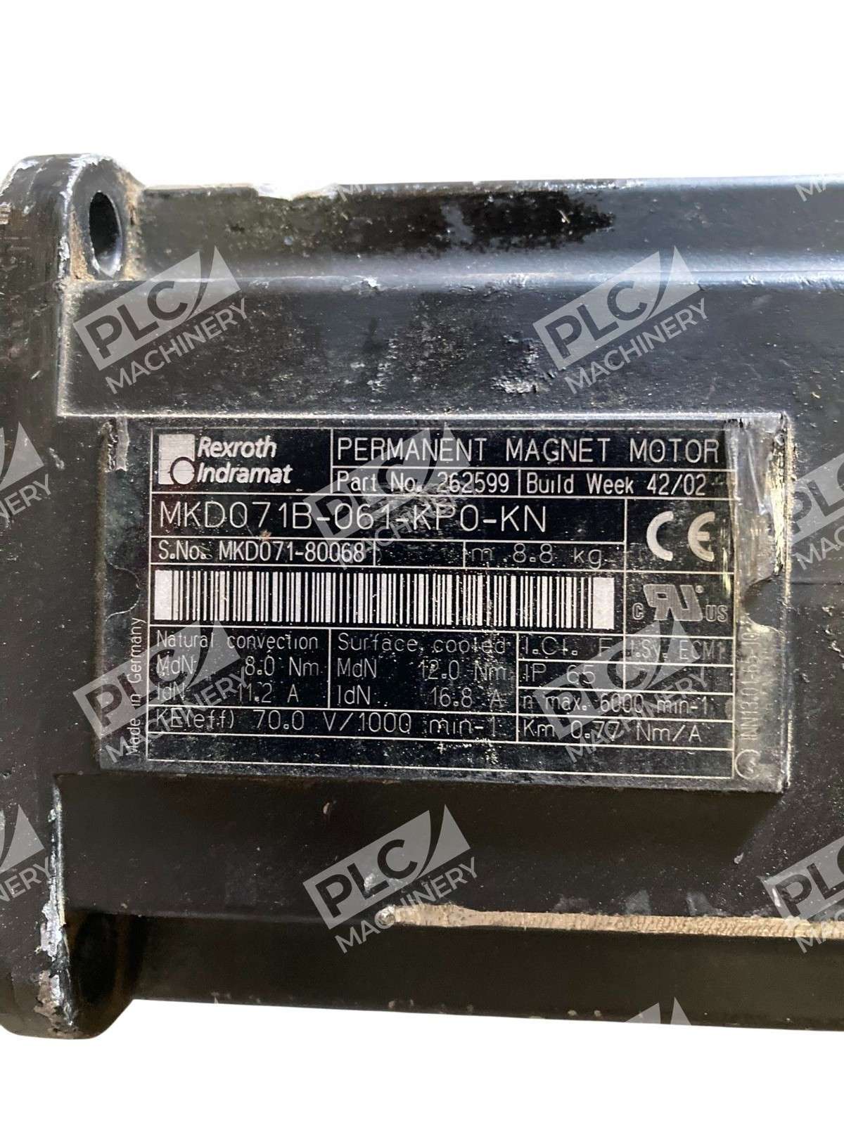 Rexroth Indramat MKD071B-061-KP0-KN Permanent Magnet Servo Motor - Image 3