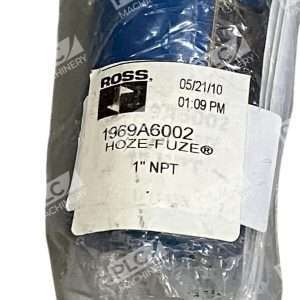 Ross Controls 1 NPT Hoze Fuze Safety Shutoff 1969A6002 226630062828