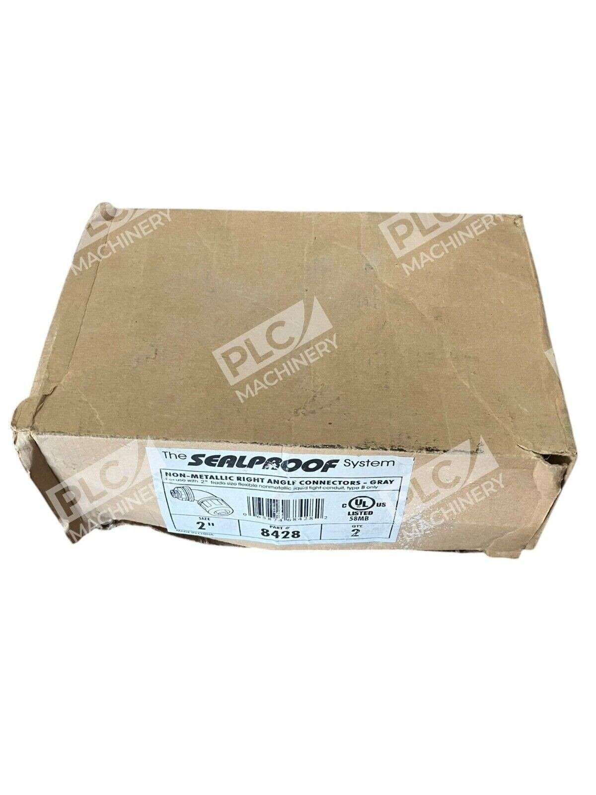 Sealproof System 2" Non-Mettalic Angle Connector Gray 8428 - Image 3