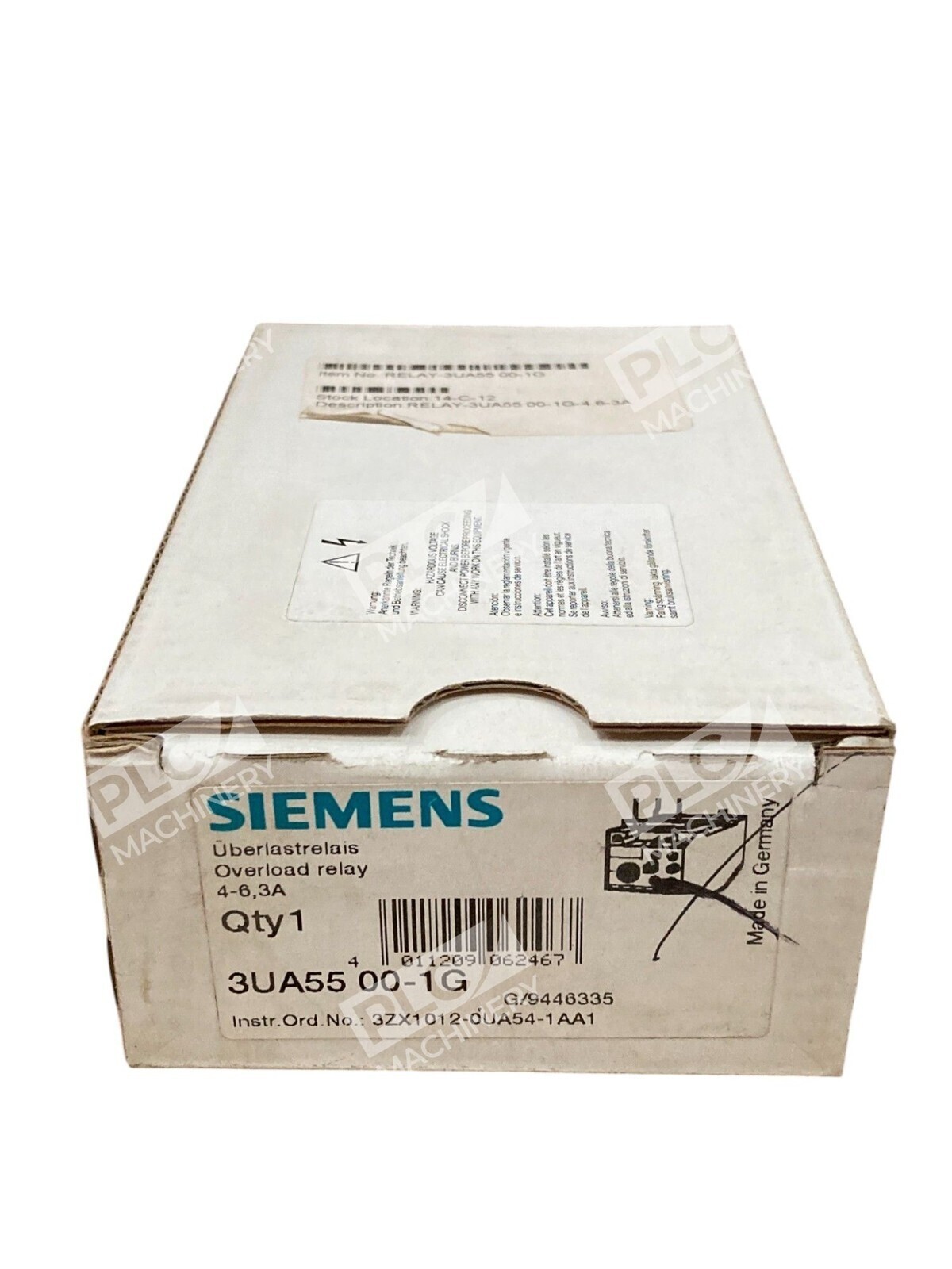 Siemens Overload Relay 4-6.3A 3UA55 00-1G