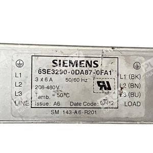 Siemens RFI Filter 6SE3290 0DA87 0FA1 226658181418