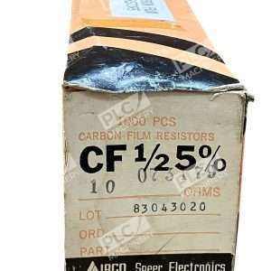 Speer CF 1/2 Carbon Film Resistors 10Ω 5% 1/2W One Box of 1000