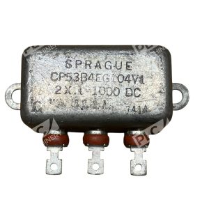 Sprague CP53B4EG104V1 Bathtub Capacitor 2x0.1uF 1000V Oil Filled