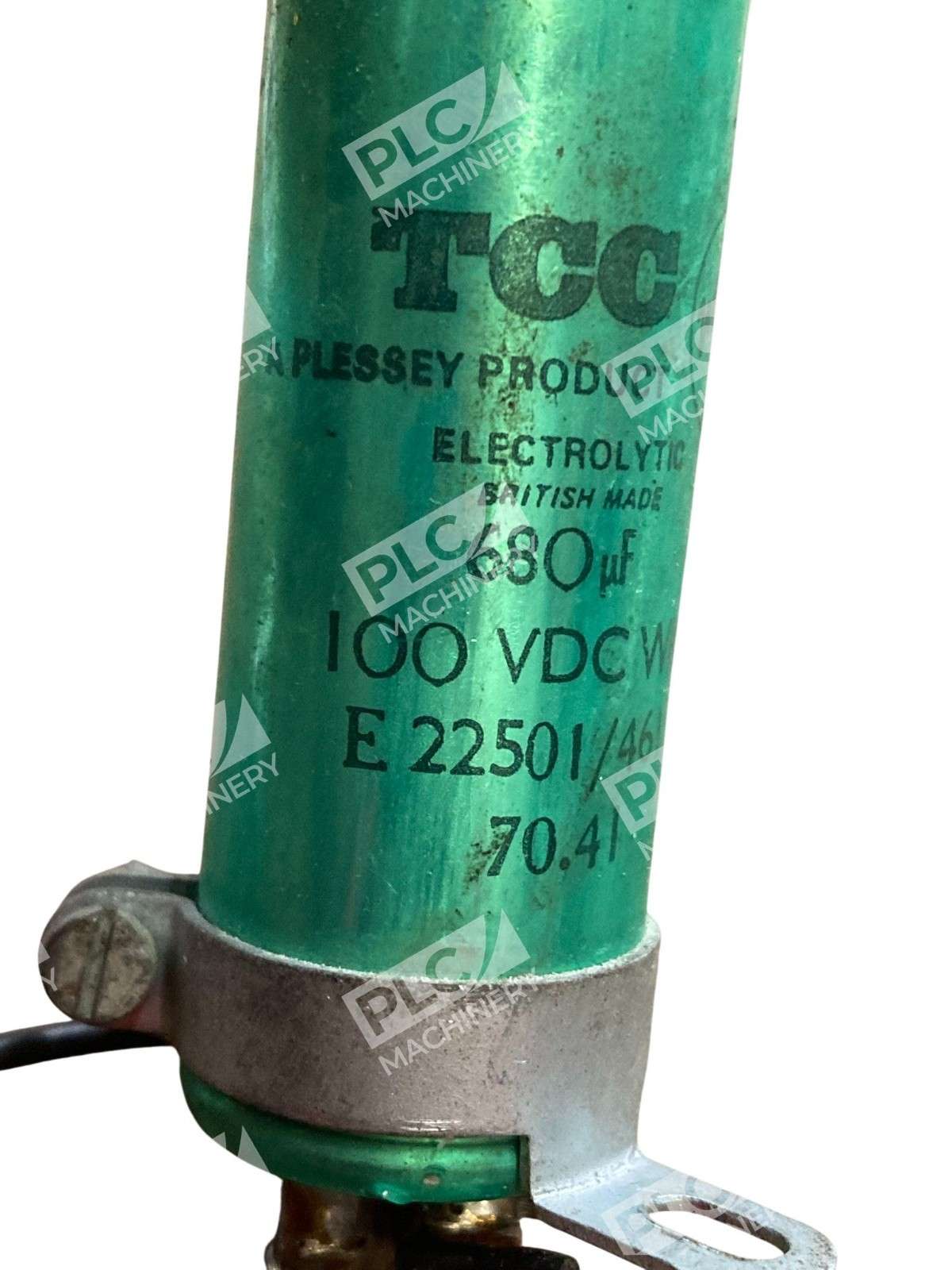 TCC Plessey E22501/461 Electrolytic Capacitor British Made Can 680µF 100V - Image 5