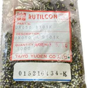 Taiyo Yuden UX050 B101K Rutilcon Axial Ceramic Capacitor 100pF Lots of 1000 297917662408