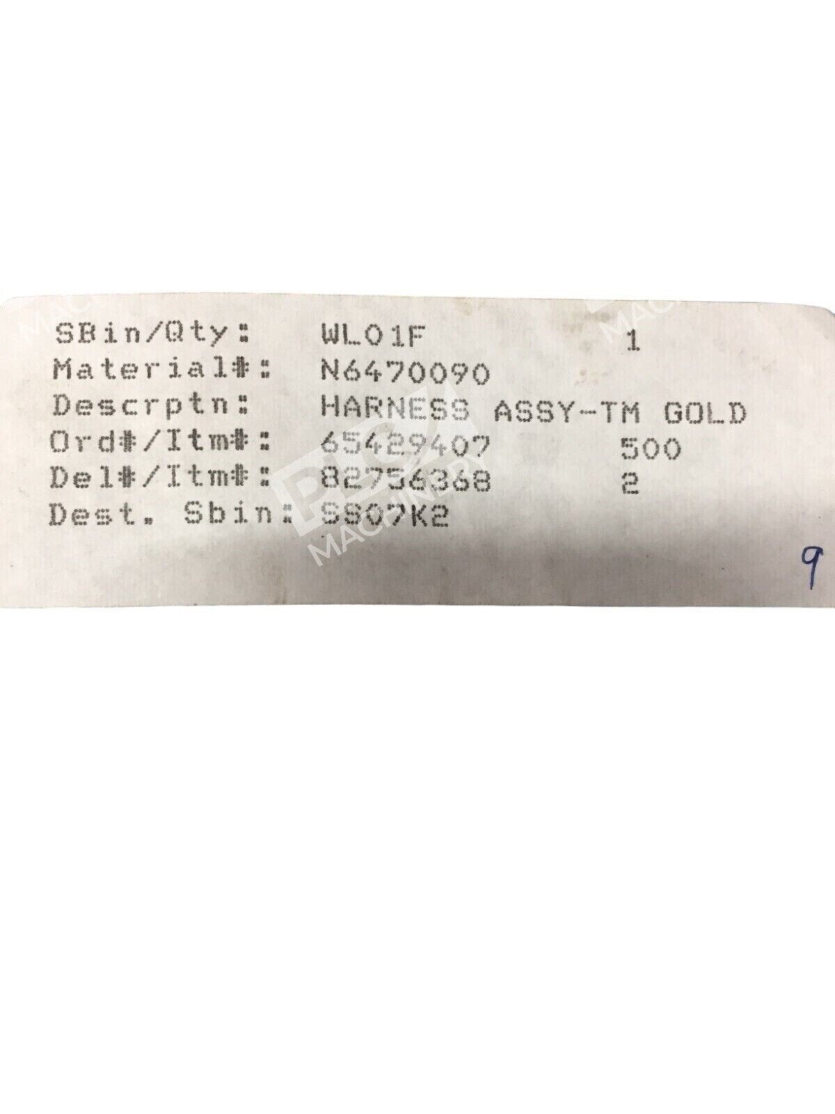 Tornik 65429407 82756368 Harness Assembly TM Gold N647-0090 - Image 3