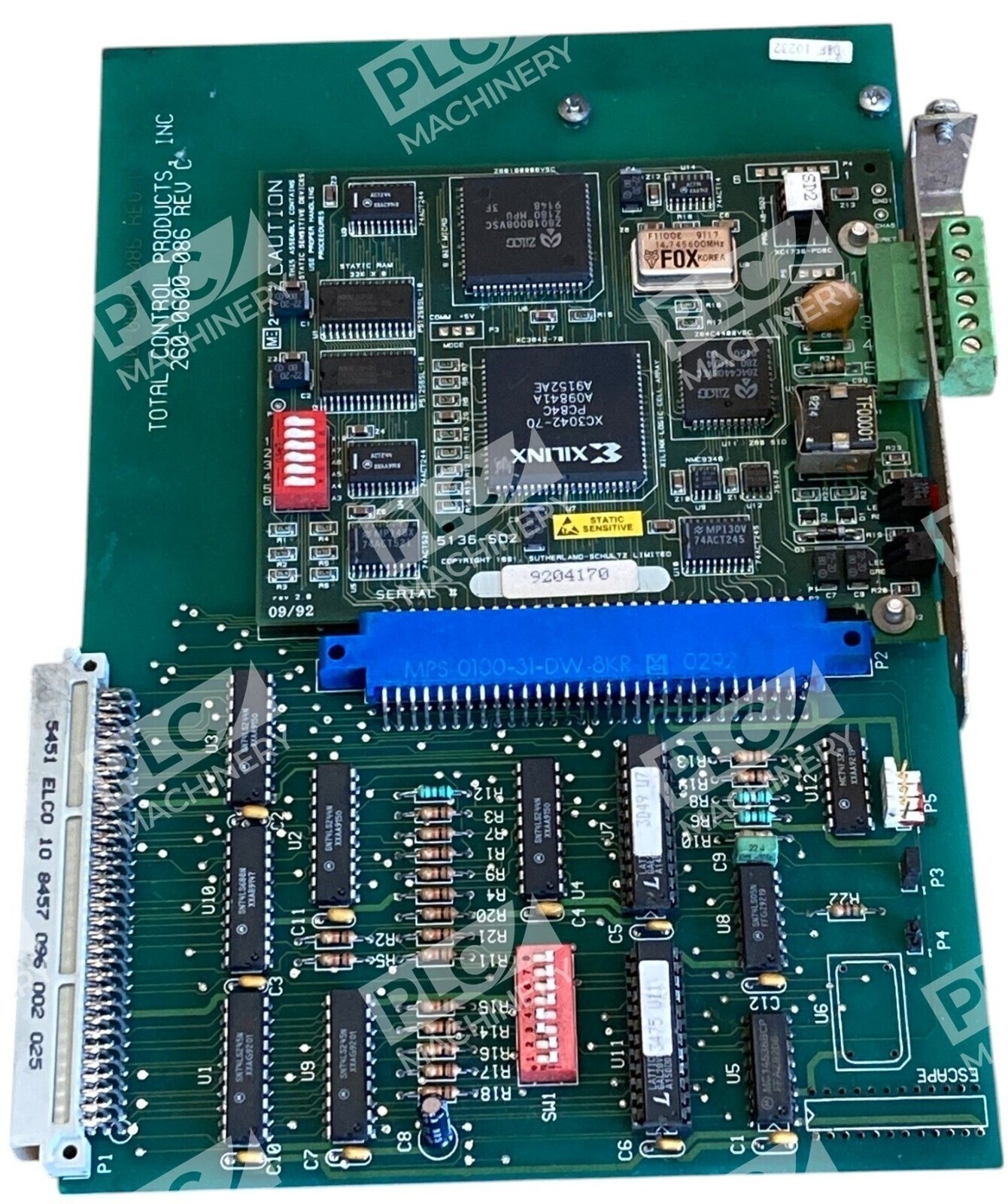 Total Control Products Sutherland Shultz 5136-SD2 PCB Board 260-0600-086 Rev C