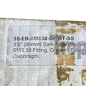 Tropicana 3 12 90mm Sani Flow Pressure Gauge 3S EB SMS38 GF BT SS 226468435158