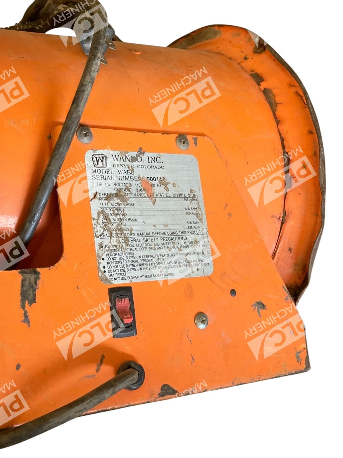 Wanco 1/3HP 3A Blower WAB8 - Image 6