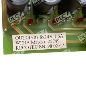 Wera Recotec 25749 OUT24V81 8 Channel 24V Industrial Output Card 96 09 24 297964791418