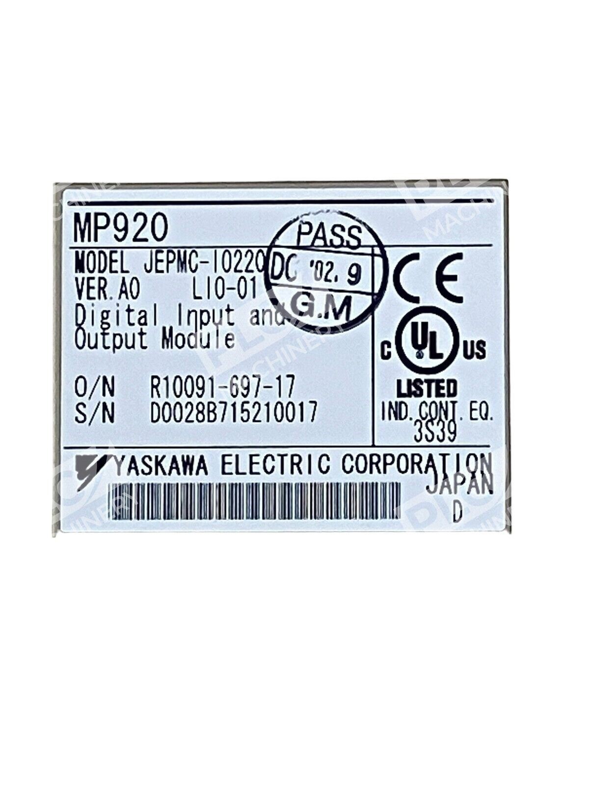 Yaskawa JEPMC-I0220 Digital Input and Output Module MP920 A0 LI0-01 - Image 5